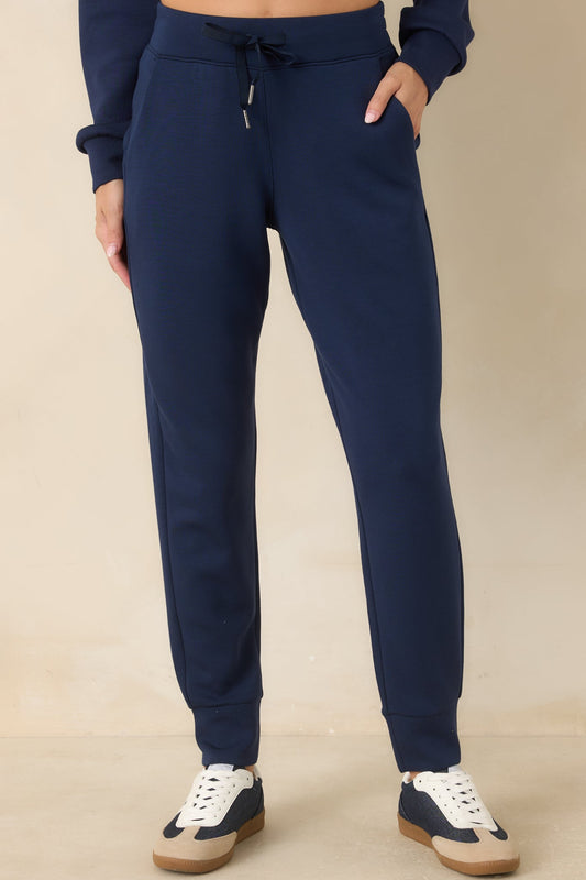 SPANX Timeless Navy Slim Cuff Jogger