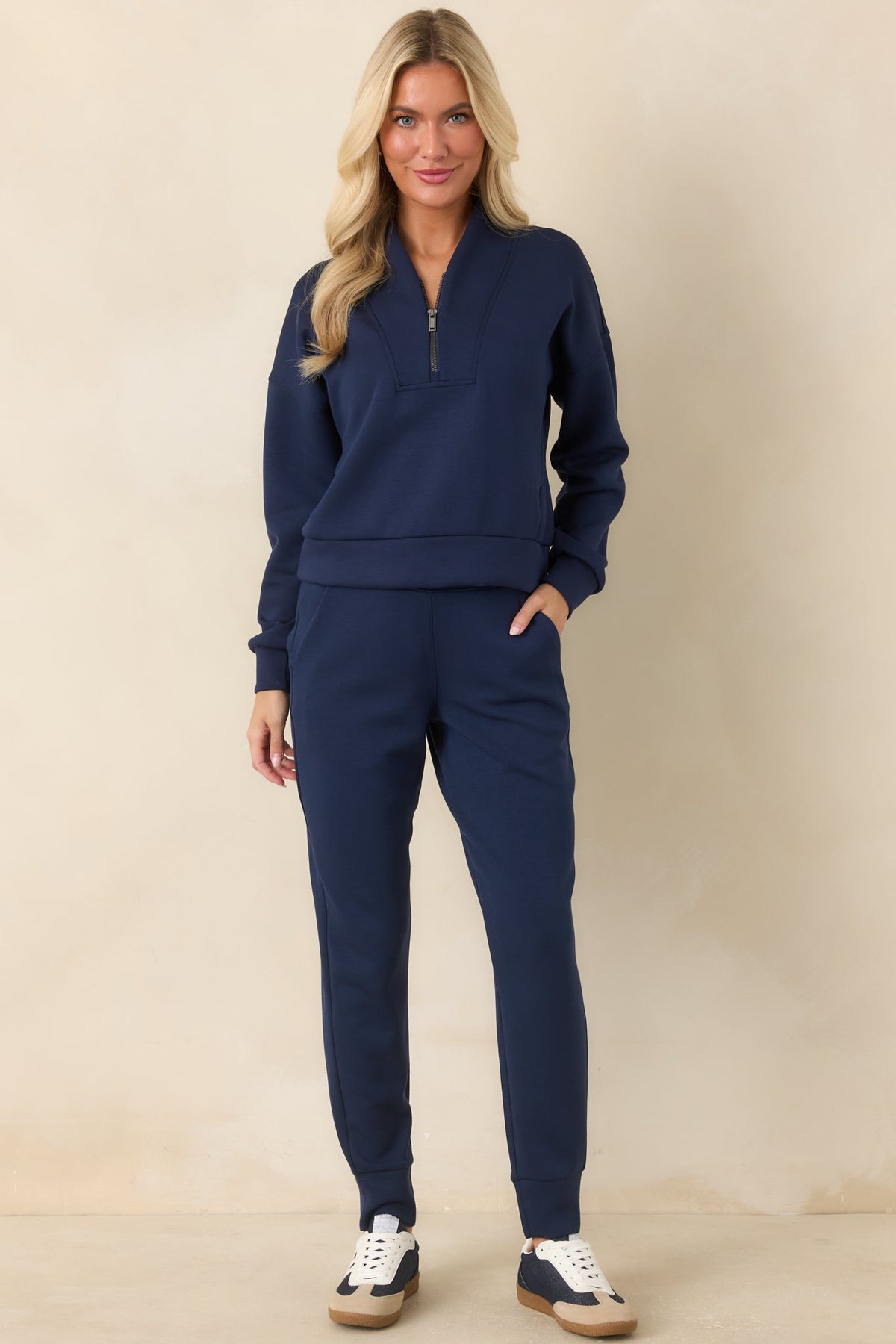 SPANX Timeless Navy Slim Cuff Jogger