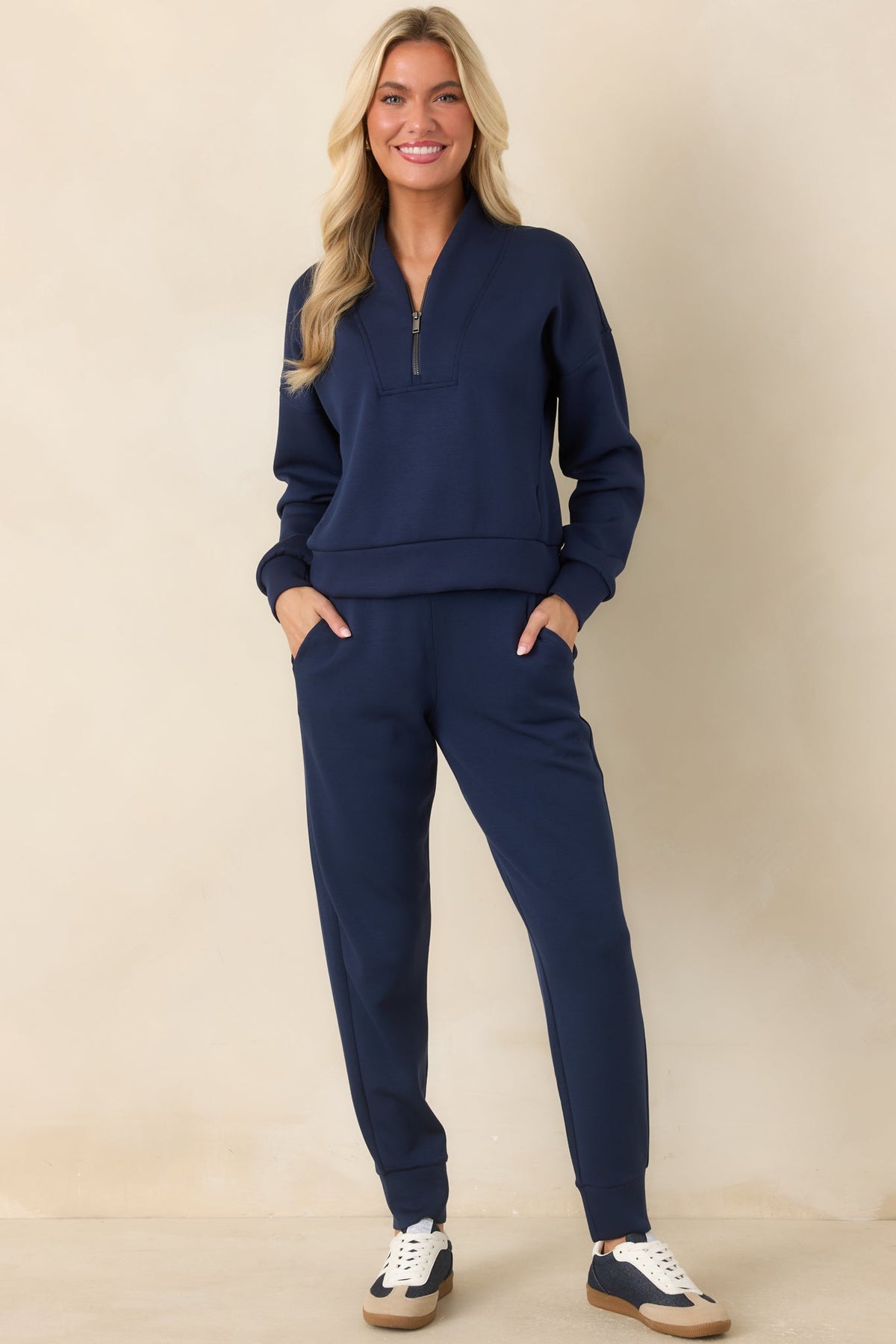 SPANX Timeless Navy Slim Cuff Jogger